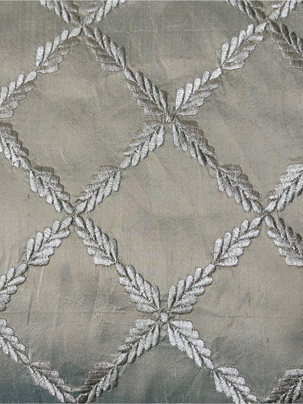 Vintage Kravet Couture Embroidered Silk fabric